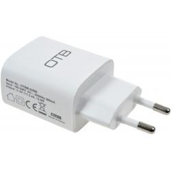 síťový adaptér pro Samsung, iPhone, HTC s 2x USB 2,1A bílá__1