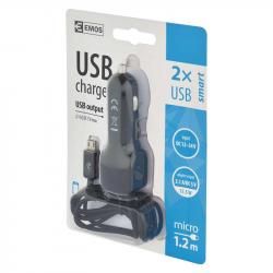 Univerzální USB adaptér do auta 3,1A (15,5W) max., kabelový__1