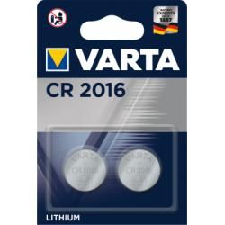 VARTA litiový knoflíkový článek, baterie CR 2016, IEC CR2016, nahrazuje také DL2016, 3V 2ks balení o