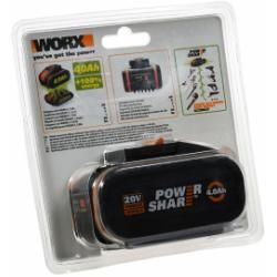 WORX aku Typ WA3553, 4.0Ah Li-Ion pro 20V PowerShare Geräte originál__1