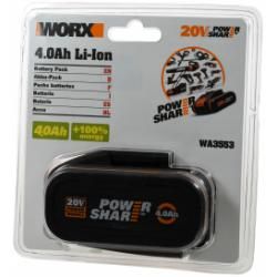 WORX aku Typ WA3553, 4.0Ah Li-Ion pro 20V PowerShare Geräte originál